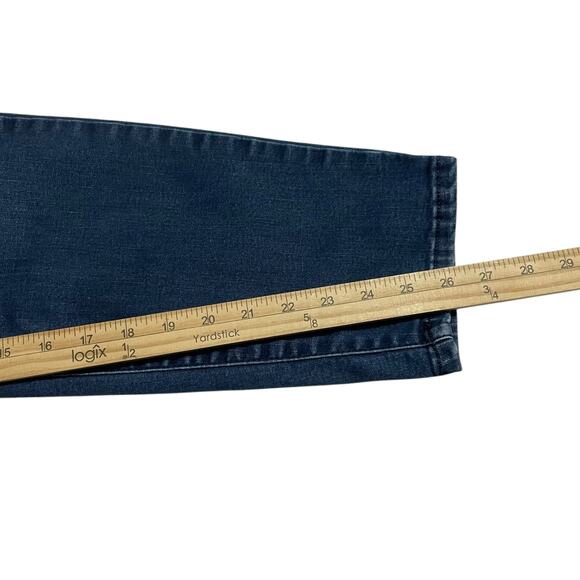 Ava & Viv Womens Jeans Size 16W Mid Rise Skinny Pull On Denim Jeans Dark Wash - Picture 10 of 10